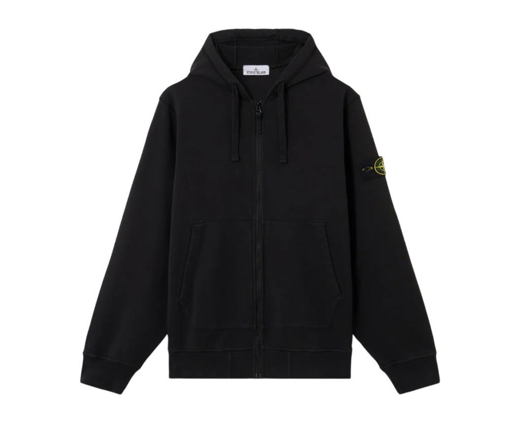 Stone Island Zip Hoodie Black - 7tonn: брендовий одяг та взуття